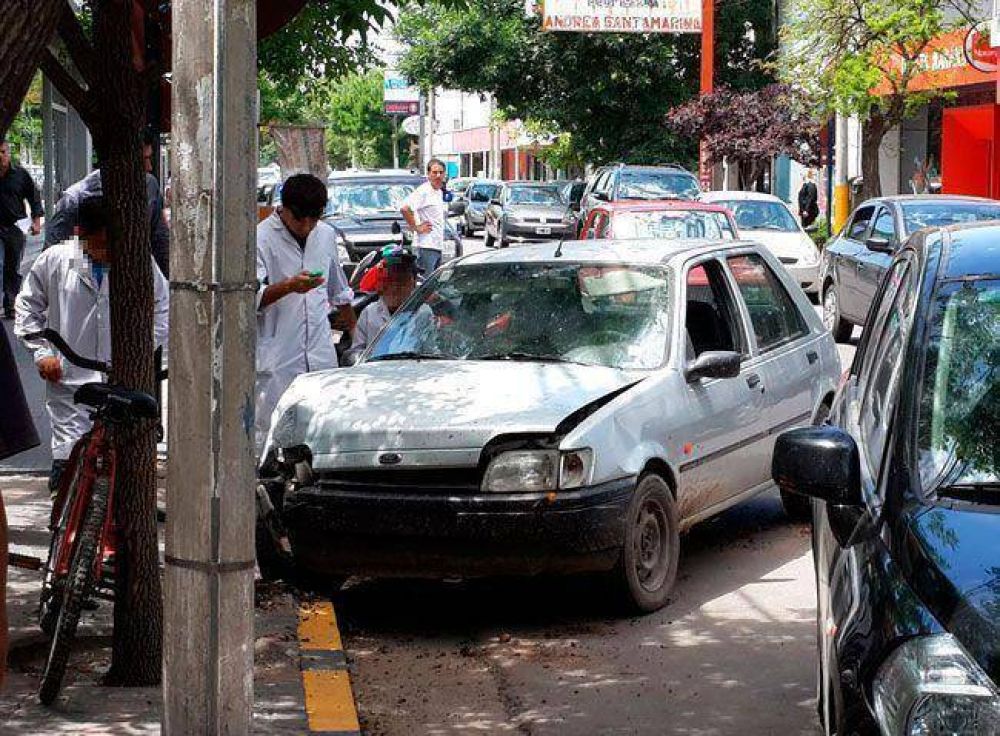 Impresionante accidente con suerte