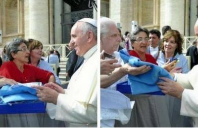 La bandera de Neuqu�n, santificada por Francisco