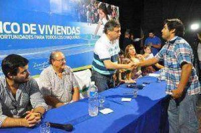 Se sortearon 35 viviendas en La Tigra