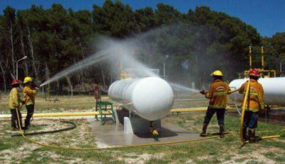 Claromec�: realizaron simulacro de incendio en la planta de BAGSA