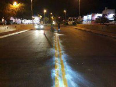 Finaliz� la demarcaci�n de avenida Acosta Villafa�ez