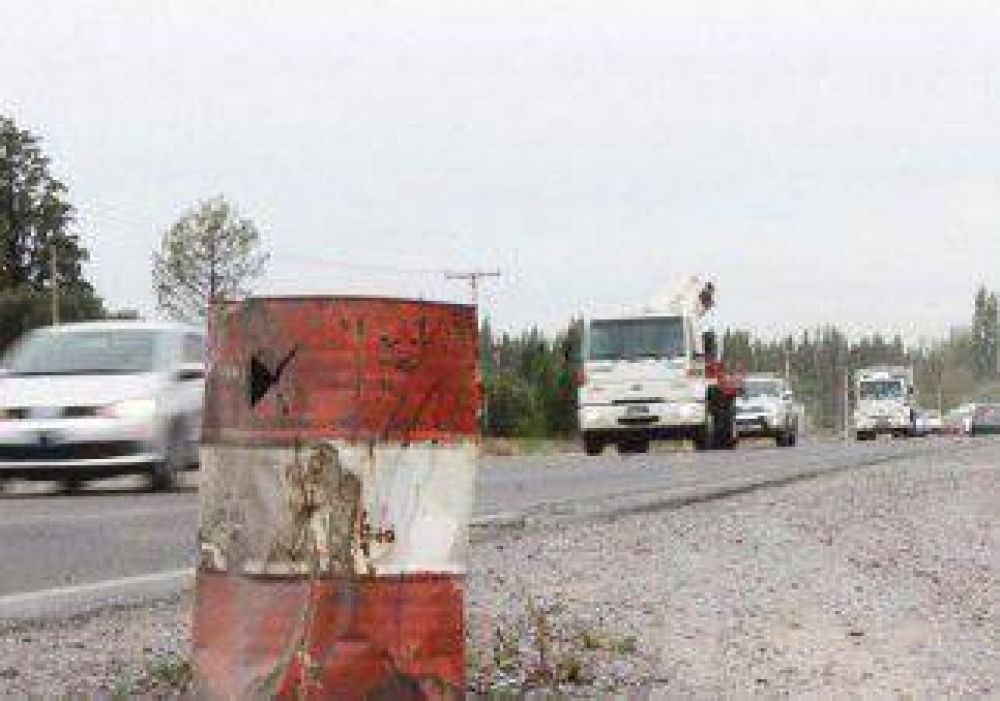 La obra de la Ruta 22, un obst�culo al tr�nsito 