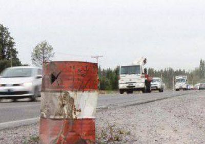 La obra de la Ruta 22, un obst�culo al tr�nsito 