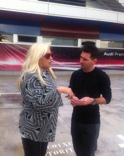 El encuentro de Susana con Messi: 