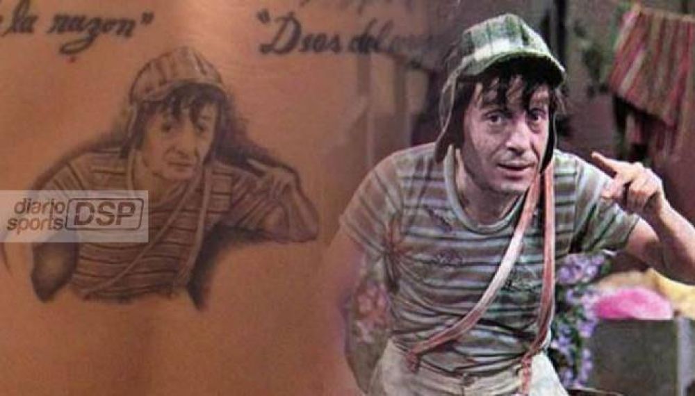 Juan Pablo Francia y su tatuaje del Chavo del 8