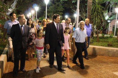 Closs finaliz� la semana con una intensa agenda de inauguraciones en el interior provincial