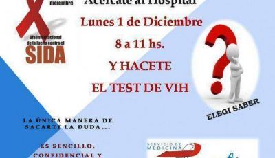 Organizan actividades por el D�a Mundial del SIDA