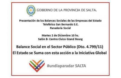 En el marco de la iniciativa �Un d�a para dar� se realizar� una jornada sobre balance social