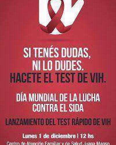 Tigre: Lanzamiento del test r�pido de VIH