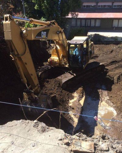 Comenzaron los trabajos en el predio y el lunes ponen la piedra fundamental