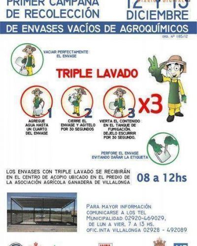 Segunda Campa�a de recolecci�n de Envases de Agroqu�micos en Villalonga 