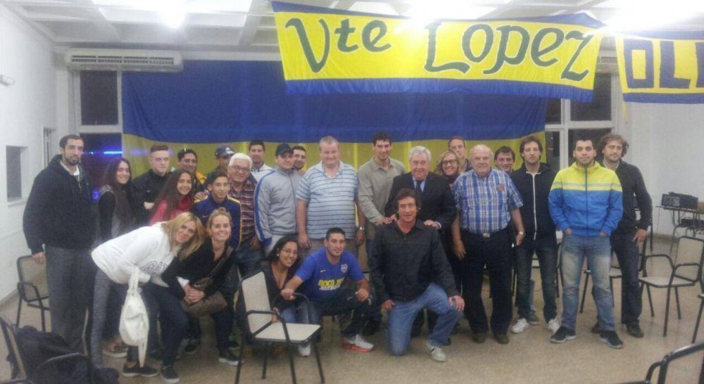 Jorge Ameal se reuni� con hinchas de Boca en Vicente L�pez