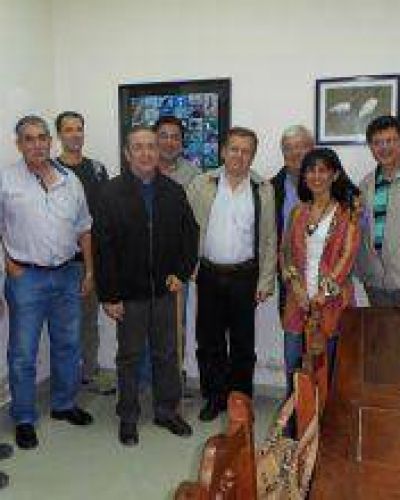 De Vido con miembros de la Fazenda