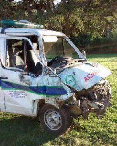 Choc� una ambulancia en la Ruta 51
