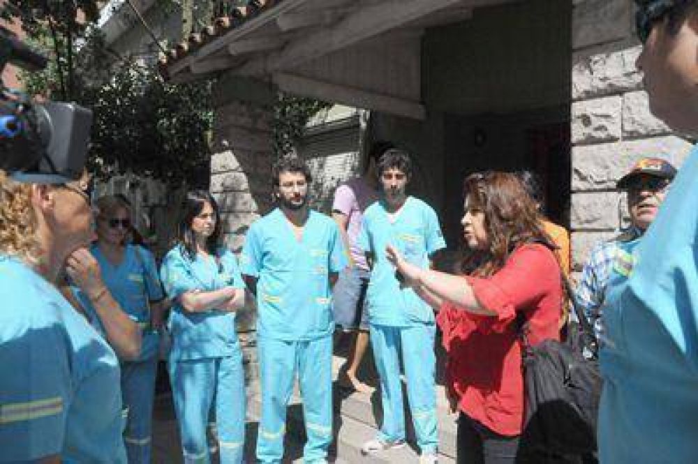 Personal de Zona Sanitaria Octava cumpli� ayer una medida de fuerza