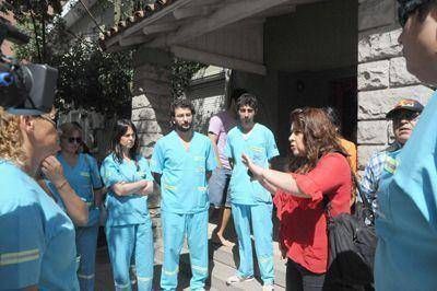 Personal de Zona Sanitaria Octava cumpli� ayer una medida de fuerza