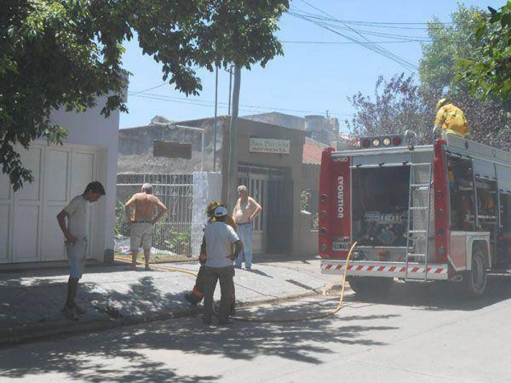 Incendio en restaurante local