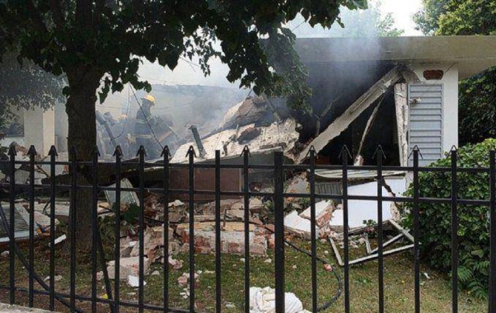Explot� una casa en C�rdoba y el due�o sufri� quemaduras en el 90% del cuerpo