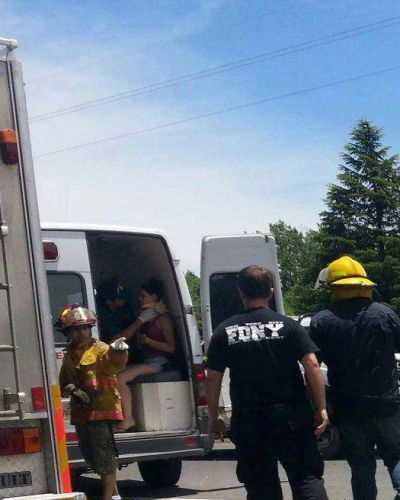 Chocaron dos autos en la ruta 5 y trasladaron a 7 personas