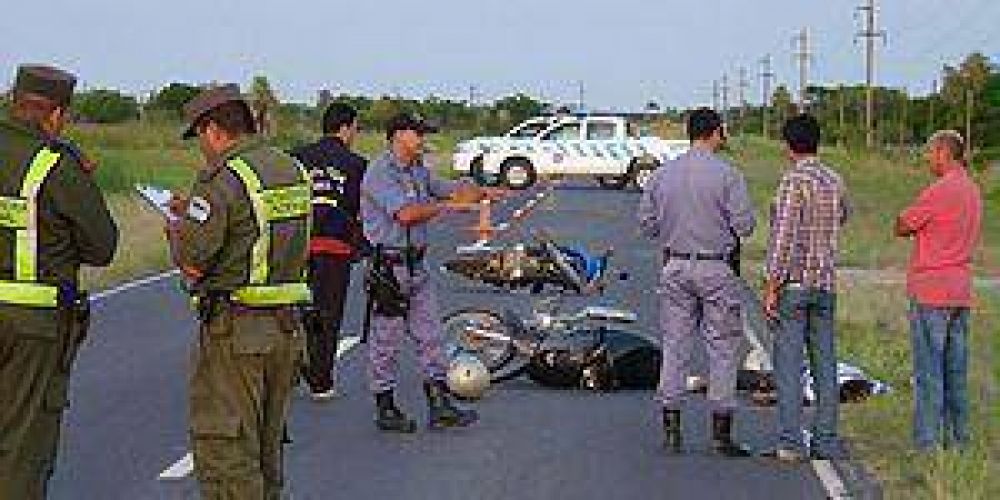 Accidente fatal sobre la ruta 86 tras colisionar dos motos: un ciudadano paraguayo muerto
