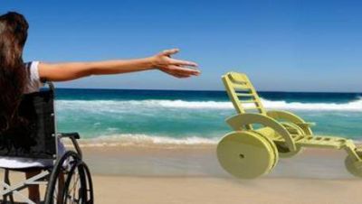 Crearon silla de ruedas anfibia para la playa y el mar