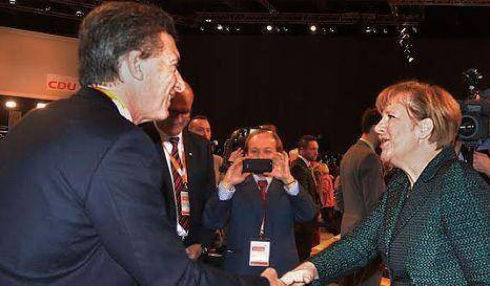 Macri visit� a Merkel en Alemania