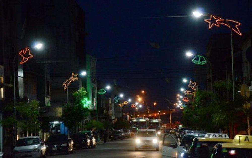 Inauguraron una nueva obra de alumbrado p�blico de 12 de Octubre