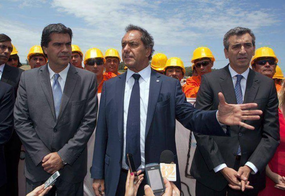 El milagro de la obra p�blica: Scioli y Randazzo, juntos