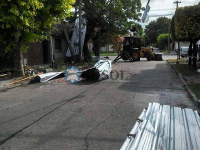 Destrozos por la tormenta