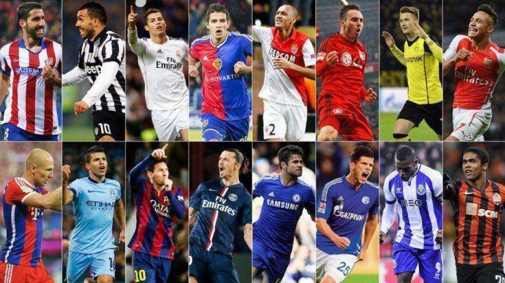 Los diecisis protagonistas de los octavos de final de la Champions League