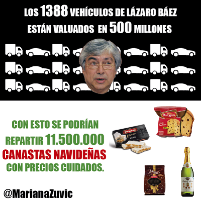 Mariana Zuvic denunci� que L�zaro B�ez tiene una flota de 1388 autos