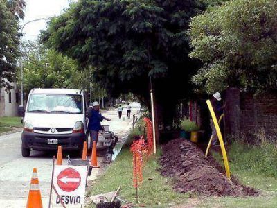 Avanza la ampliaci�n de la red de gas en Benav�dez 
