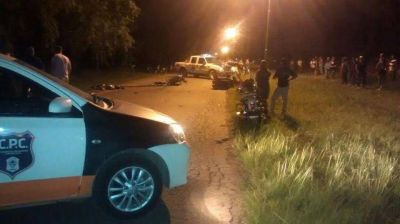 Tragedia en Cortinez: Dos muertos en un choque de motos
