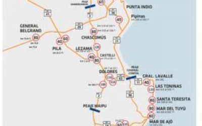 Vacaciones: D�nde est�n ubicados los radares en rutas que van a la Costa Atl�ntica