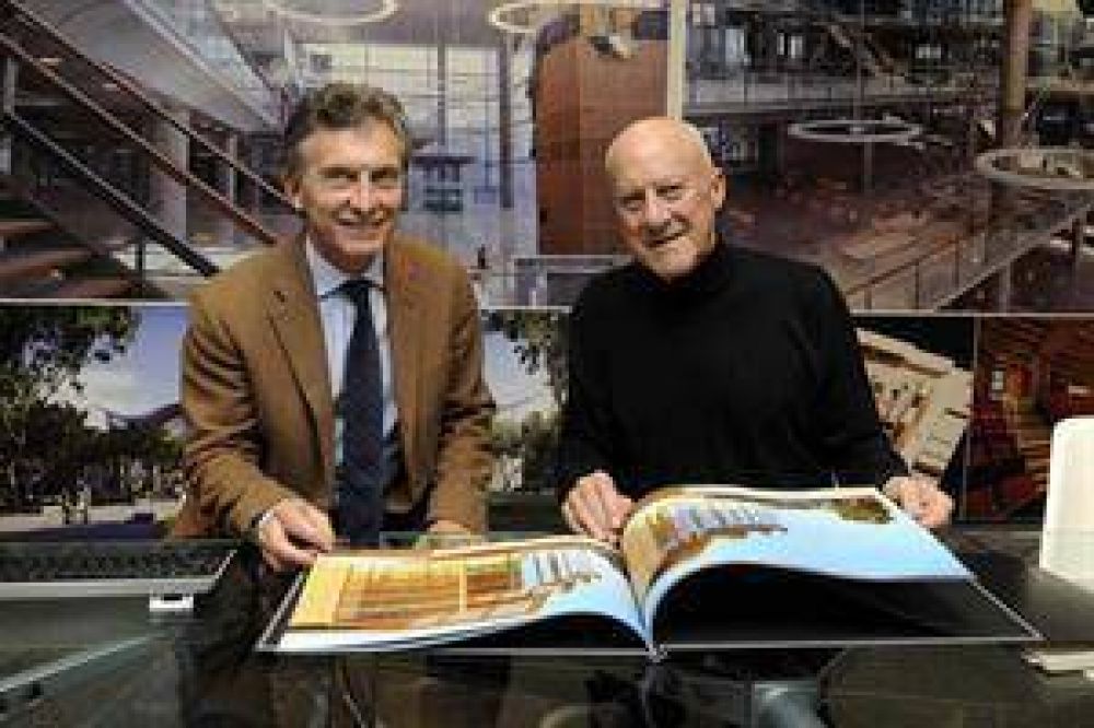 Macri, con Foster, en Londres
