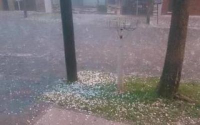 Temporal: Lluvia, vientos y granizo en el conurbano bonaerense