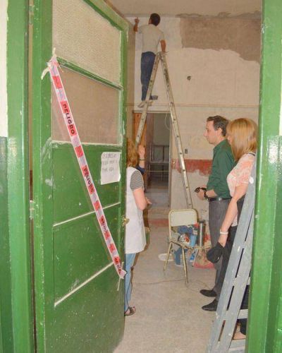 La Escuela Primaria N� 5 �Bernardino Rivadav�a� tambi�n recibi� obras de mejoramiento a trav�s del Fondo Educativo