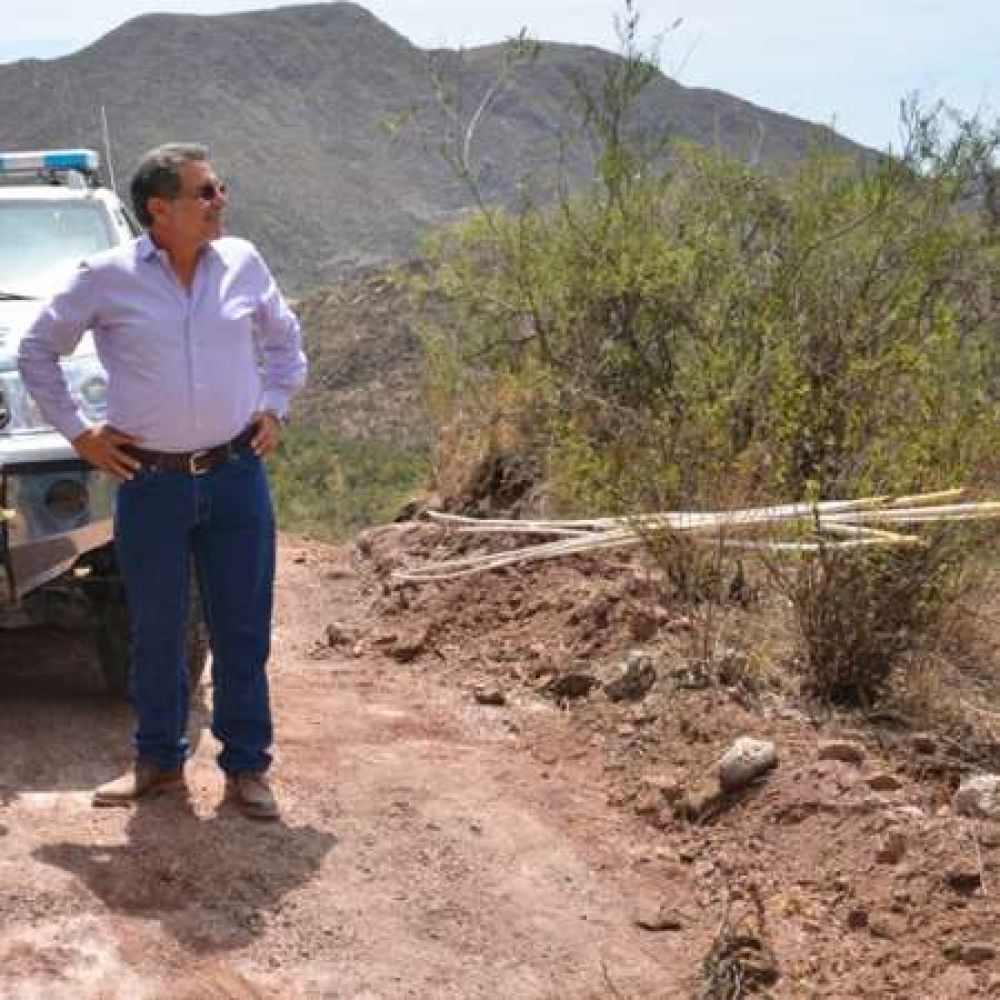 Beder Herrera anunci el inicio de obra del camino entre la Pampa de la Viuda y Chilecito