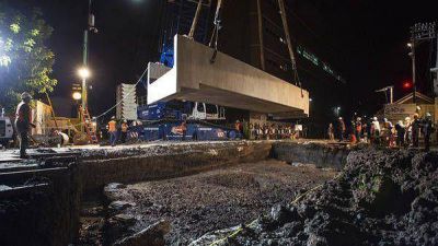 Dos t�neles clave de Belgrano y N��ez estar�n listos en abril