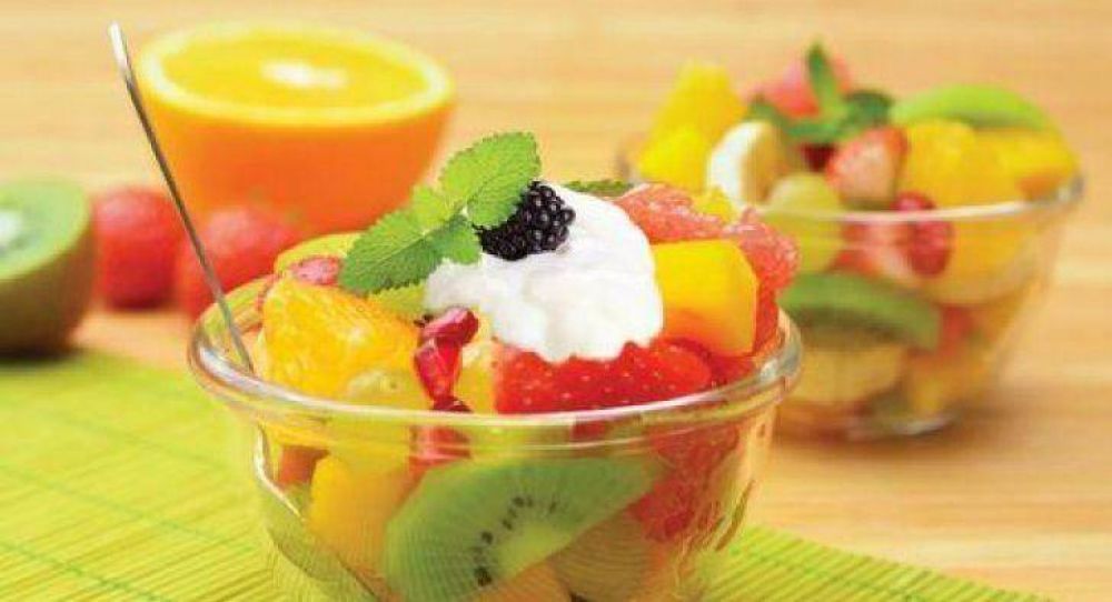 Fiestas de fin de a�o, con ensalada de frutas saladita