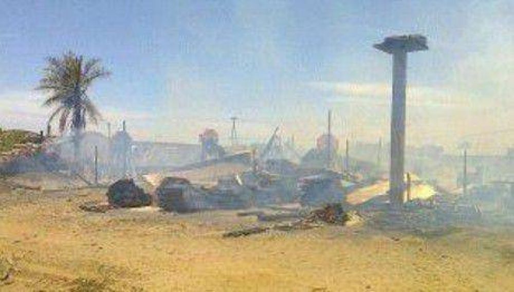 Voraz incendio arras� un aserradero en la localidad de Santa Rosa Corrientes