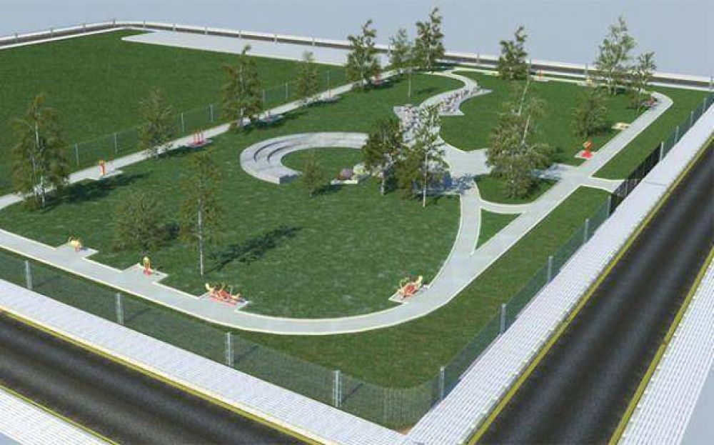 Todo listo para la apertura de un corredor aer�bico en pleno centro de Pilar