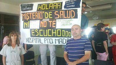 Comienza paro por 72 horas en el hospital y los trabajadores van a la ruta