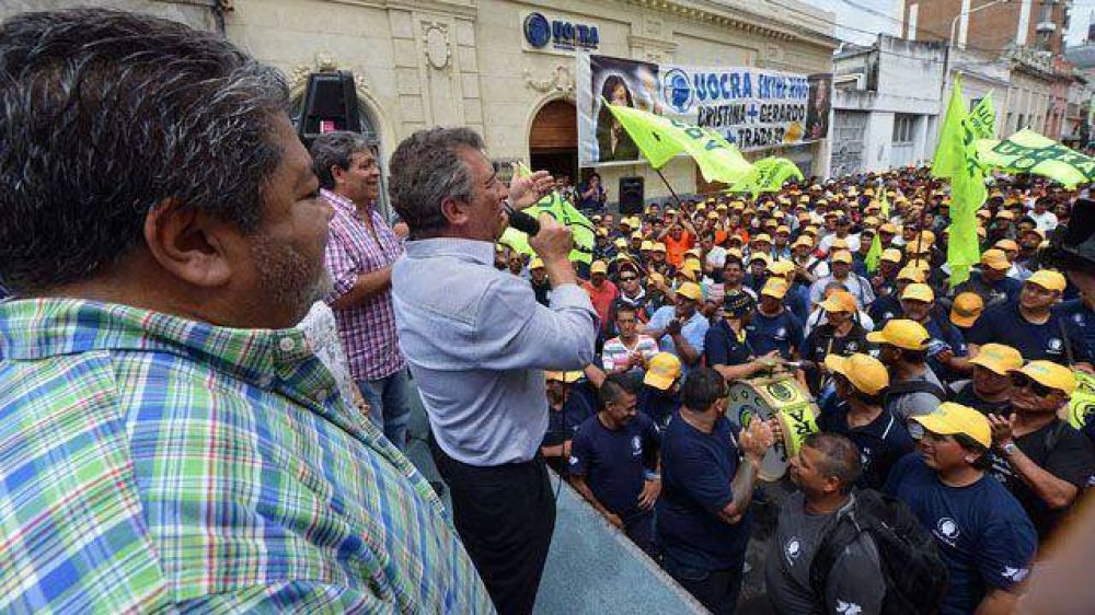 Fuerte apoyo gremial al gobernador Urribarri