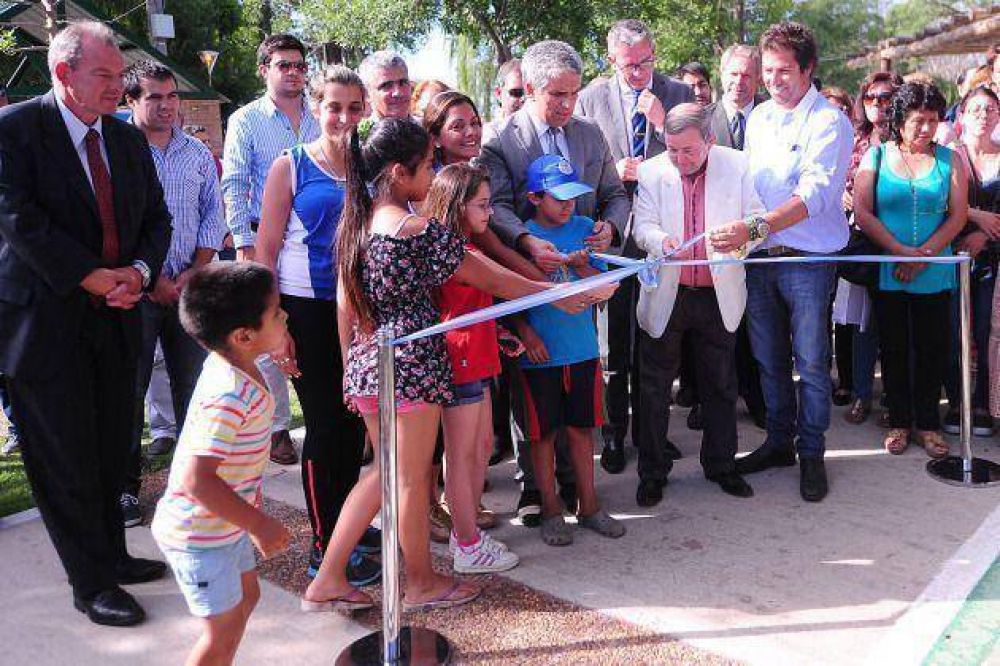 Inauguraron una plaza saludable en Justo Daract