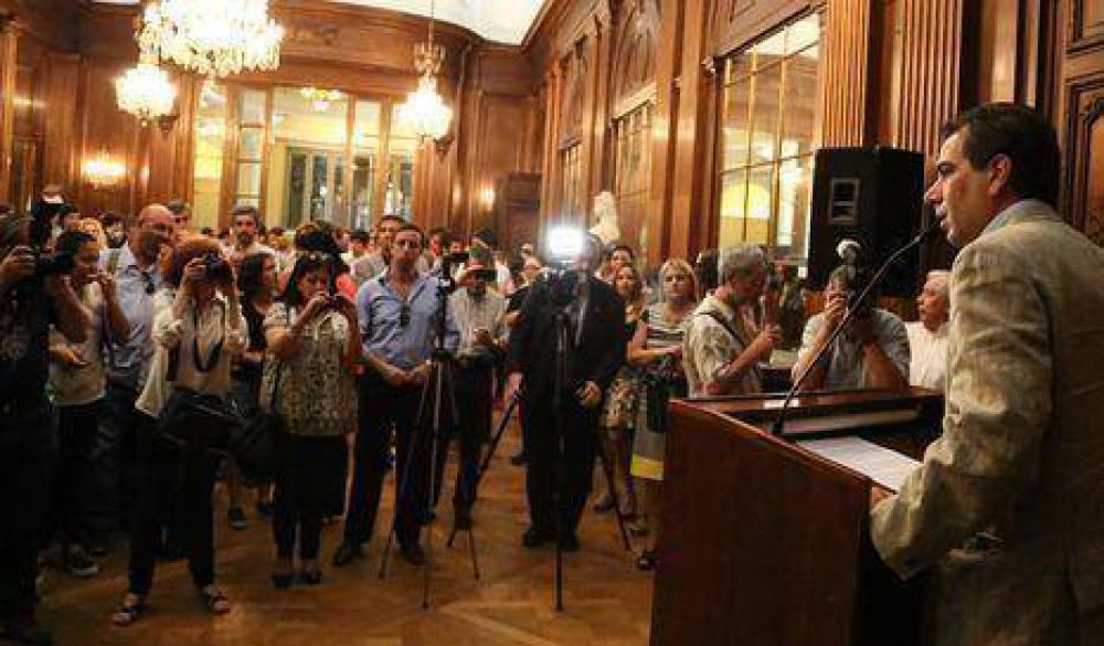 Ritondo despidi� el a�o junto a periodistas