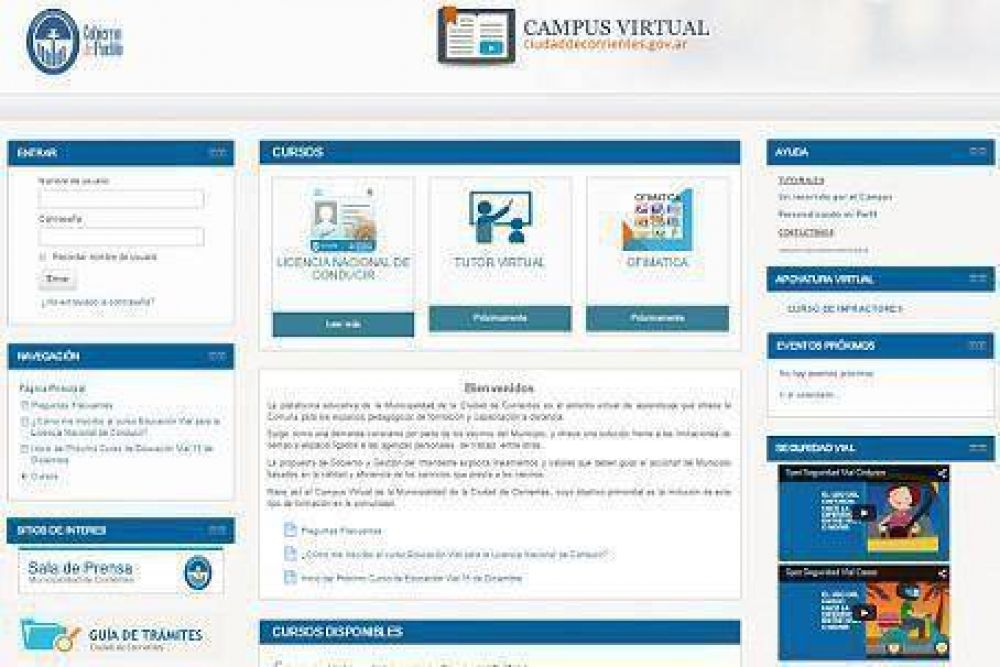 El Municipio recuerda que se encuentra a disposici�n el Curso Virtual para tramitar la Licencia Nacional de Conducir