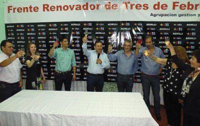 Diego Achilli cerr� el a�o en Villa Bosch junto al Intendente Zamora