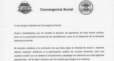Angel Rozas se baj� para allanar el camino de otros candidatos
