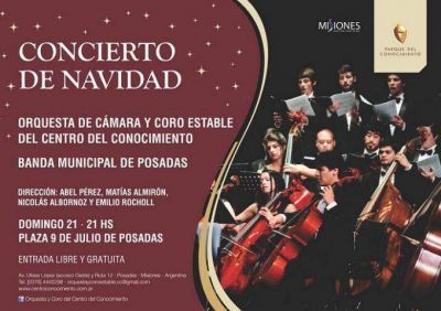 Concierto de Navidad en la plaza 9 de julio
